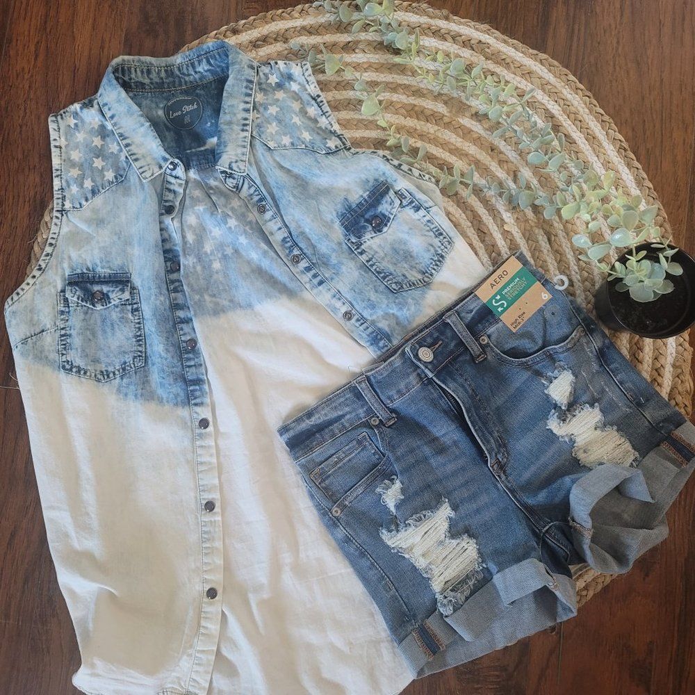 Denim Wash Vest